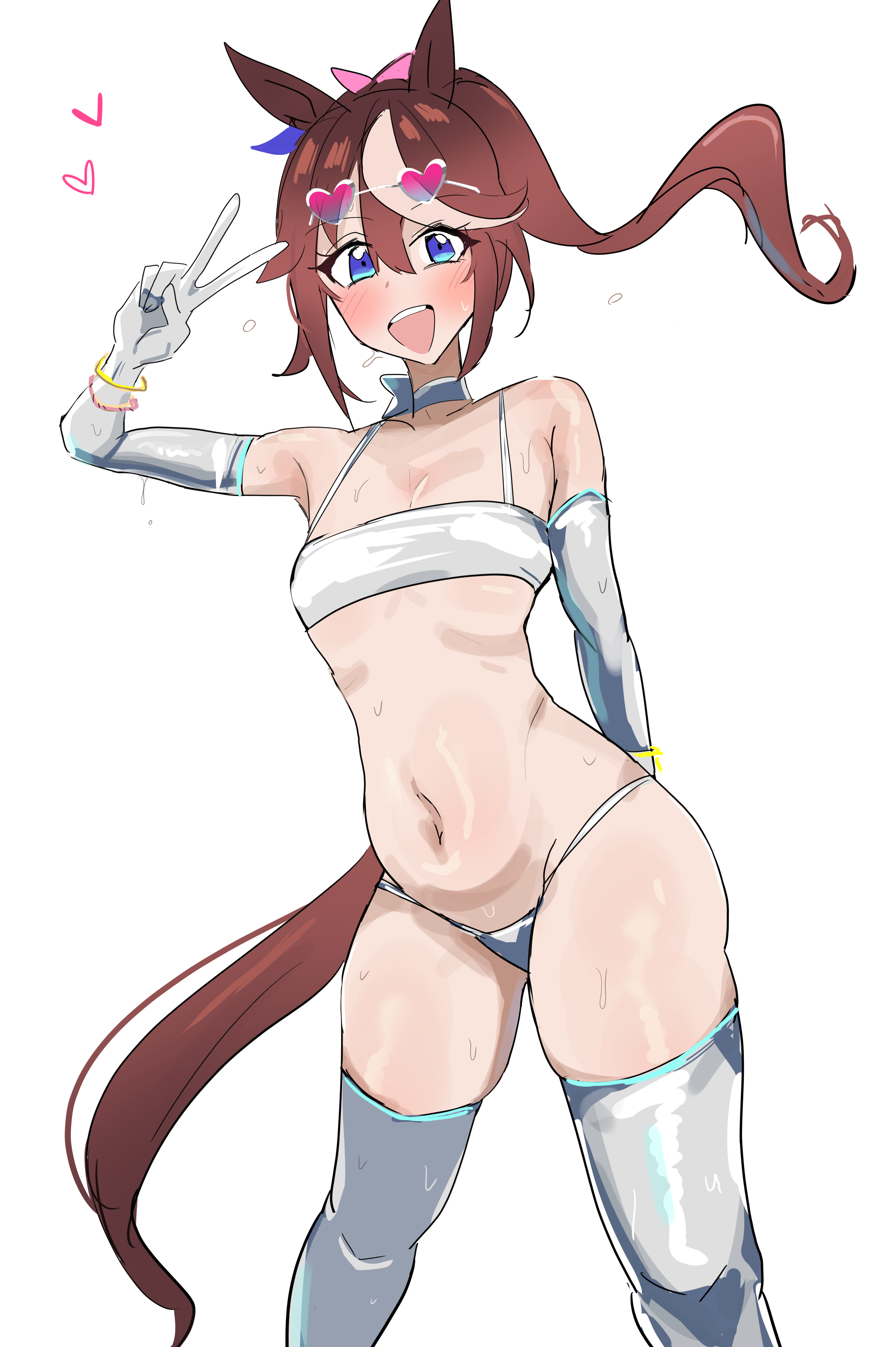 1girls, oouw, tokai teio (umamusume), umamusume, umamusume pretty derby