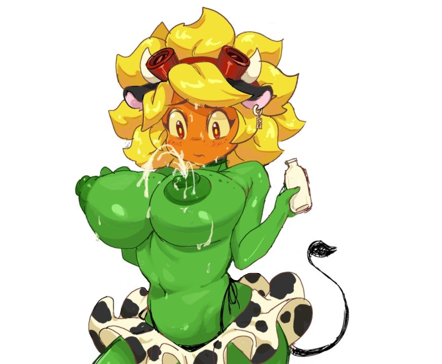 1girls, anthro, anthrofied, arched lactation, ass, breast milk, breasts, breasts out, cow ears, cow print, electronic arts, female, female focus, female only, flora fauna, freckles, lactating, lactation, lactation without expressing, milk, plant, plant humanoid, plantie, plants vs zombies, plants vs. zombies, popcap games, royaluyenruby, sketch, solar flare (pvz), sunflower (pvz), tits, video game character, video games