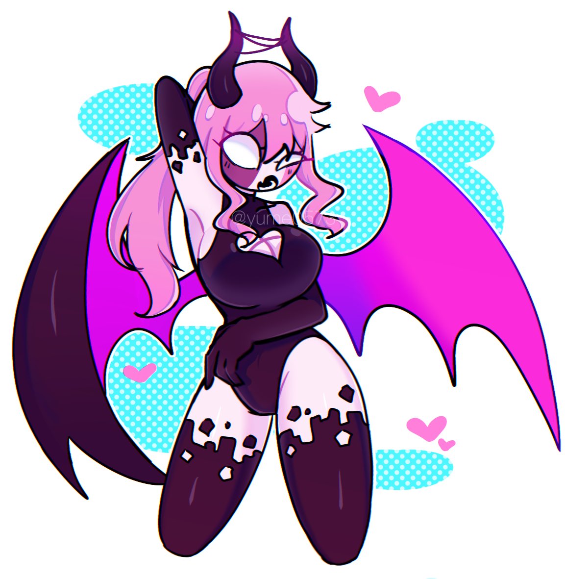 breasts, demon, demon girl, demon horns, female, friday night funkin, friday night funkin mod, horns, leotard, mid-fight masses, nun's habit, sarvente (dokki.doodlez), tagme, wings, yume0534