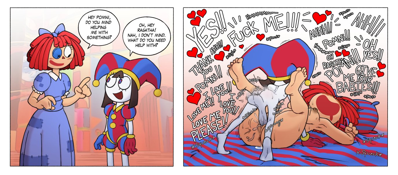 1futa, 1girls, 2025, bow, breasts, button eye, dialogue, doll girl, futa on female, futanari, glitch productions, gooseworx, grabbing bedding, impregnation request, jester, jester girl, jester hat, jesterdoll, mannysdirt, moaning, moaning in pleasure, notmannnnnylol, penetration, pomni, pomni (tadc), pomni (the amazing digital circus), ragatha, ragatha (tadc), ragatha (the amazing digital circus), ragdoll, screaming in pleasure, tagme, the amazing digital circus, yuri