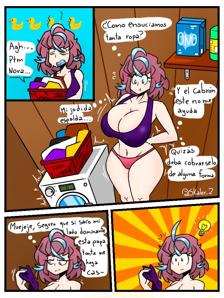 1girls big_breasts breasts comic comic_page emikukis latam_virtual_youtuber multicolored_hair page_1 short_hair skaler2 spanish_text tagme text thighs virtual_youtuber vtuber vtuberfanart youtube youtube_hispanic