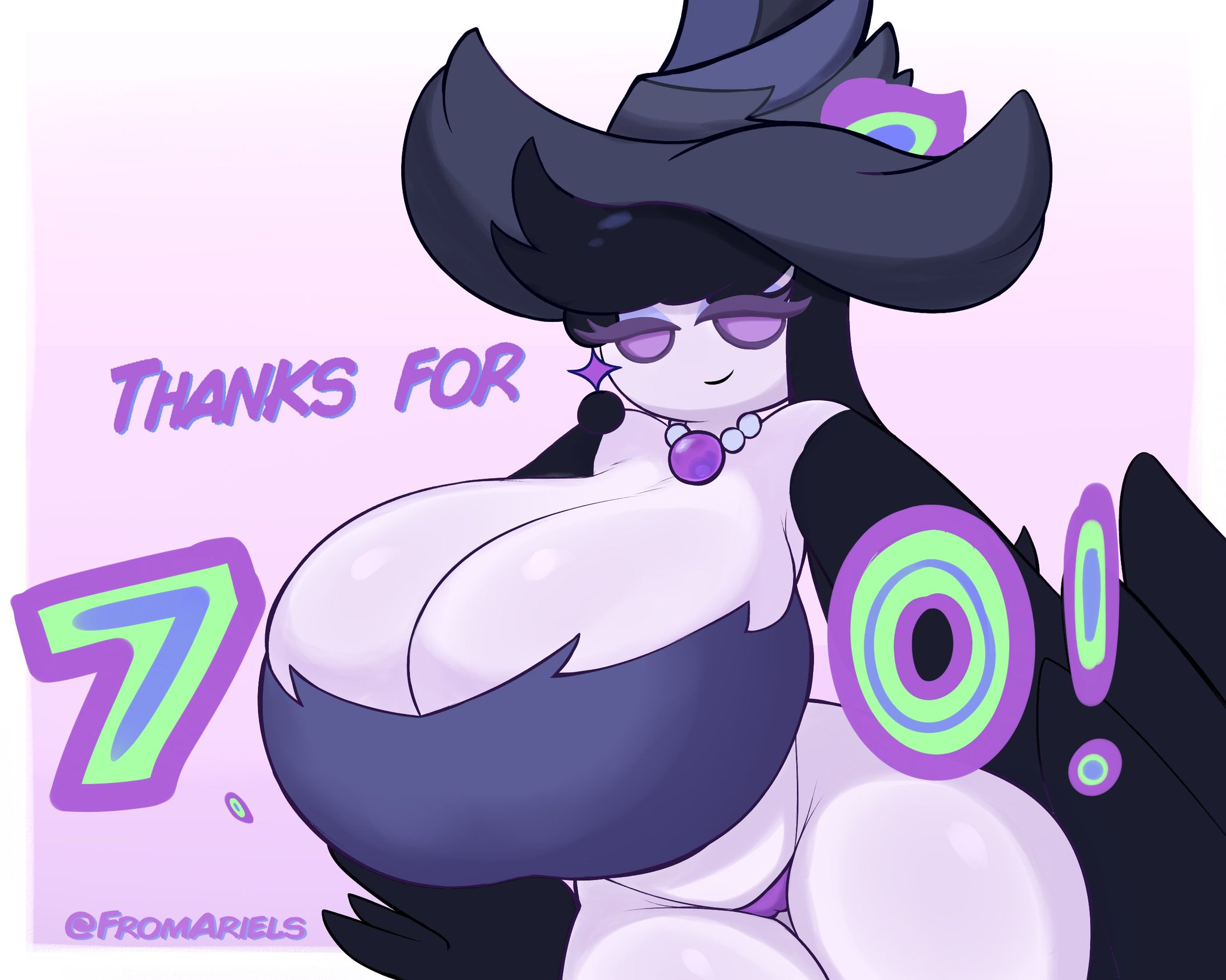 1girls, ass, big ass, boob window, breasts, breasts bigger than head, clothed, cookie run, crowberry cookie, female, female only, fromariels, huge ass, huge breasts, hyper, hyper breasts, large breasts, light skin, light-skinned female, looking at viewer, no bra, pale skin, pale-skinned female, revealing clothes, sideass, sideboob, simple background, solo, tagme, teasing, thick thighs, voluptuous