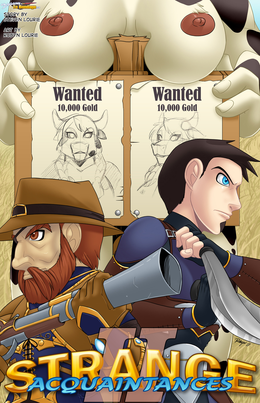 1girls 2boys ackanime blizzard_entertainment chapter_2 comic_cover drawn_to_bondage female no_sex strange_acquaintances tagme tauren wanted_poster world_of_warcraft