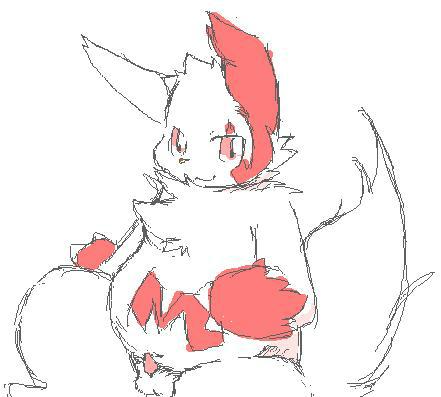 1boy chubby kogamaru male male_only nude penis pokemon pokemon_(species) solo zangoose