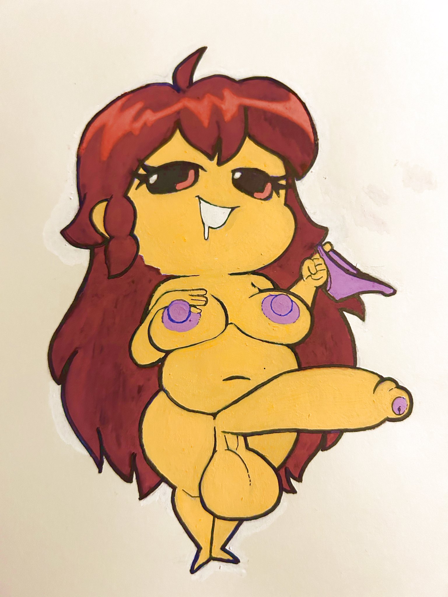 1futa, areola, areolae, balls, big breasts, big nipples, breasts, foreskin, friday night funkin, futa mommy gf, futa only, futanari, girlfriend (friday night funkin), huge cock, intersex, nipples, nude, nude futa, oogabutt, panties, penis, solo futa, tagme, traditional media (artwork), uncircumcised