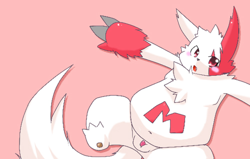 1boy chest_tuft chubby color furry hindpaw kogamaru male male_only paws penis pokemon pokemon_(species) solo zangoose