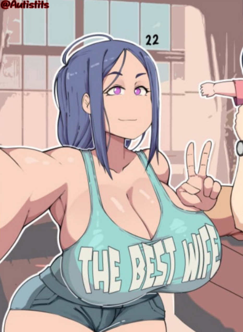 autistits, big breasts, cassie (comicomryu), comicomryu, milf, mother