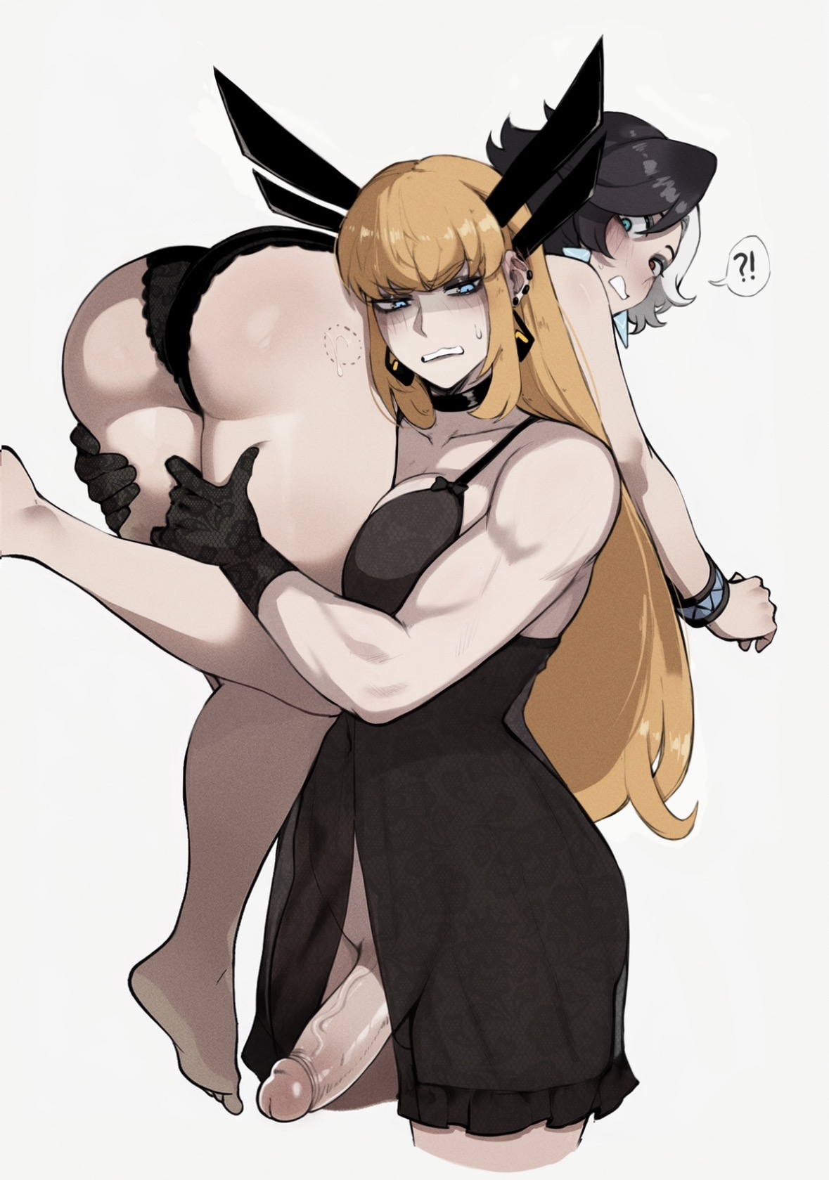 1futa, 1girls, 2d, 2d artwork, ass, futanari, luna snow, luna snow (marvel rivals), magik (illyana rasputin), magik (marvel rivals), marvel, marvel comics, marvel rivals, masoq095, tagme