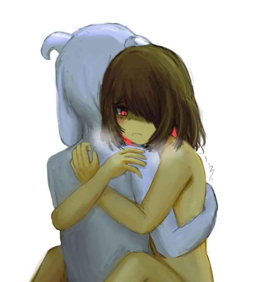 adoptive siblings, anthro male on human female, anthro on human, asriel dreemurr, deltarune, face off position, faceless male, female, female on top, hugging while having sex, human penetrated, incest, incest (lore), kris (deltarune), kris female (deltarune), leglock, legs behind back, renaiheiki, riding, riding position, sitting on lap, sitting on person, undertale, undertale (series)