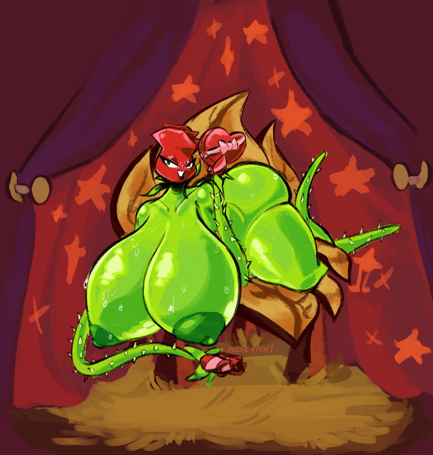 1girls, anthro, anthrofied, arcane freak, ass, bedroom eyes, big breasts, box of chocolates, breasts, chocolate, female, flora fauna, freckles, huge breasts, lying, lying on stomach, milf, plant, plant humanoid, plantie, plants vs zombies, plants vs. zombies, popcap games, rose (flower), rose (pvz), sweat, sweatdrop, sweating, sweaty, sweaty ass, sweaty body, tent, thorns, valentine's day