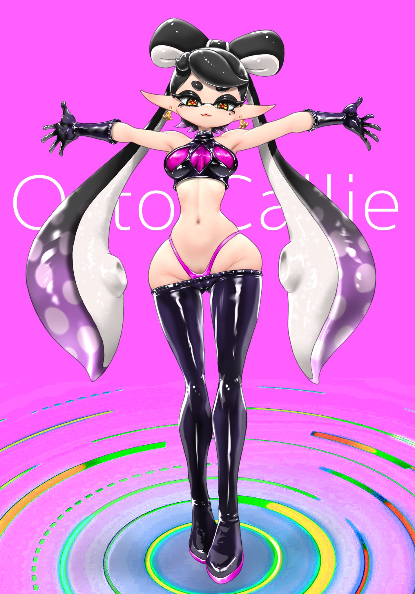 callie_(splatoon) female female_only fully_clothed inkling inkling_girl koharuno2 octo_callie skimpy_clothes splatoon splatoon_(series) splatoon_2 tagme tentacle_hair