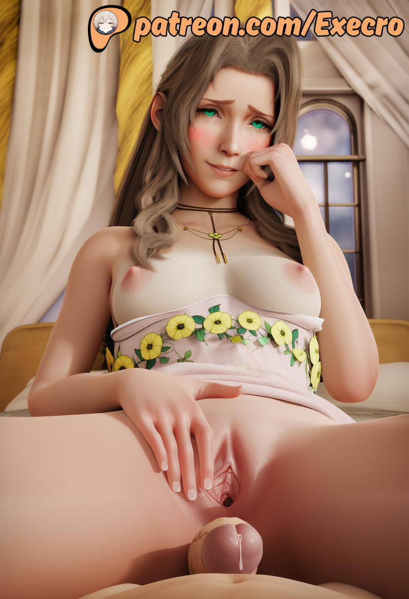 1boy 1boy1girl 1girls 3d adorable aerith_gainsborough aerith_gainsborough_(floral_delight) ai_assisted ai_generated anime anime_style areolae aroused blue_eyes blush breasts breasts_focus brown_hair clitoris completely_nude completely_nude_female cowgirl_position cute execro female final_fantasy final_fantasy_vii final_fantasy_vii_remake gaping gaping_pussy green_eyes hi_res highres intimacy inviting inviting_to_sex long_hair male_pov medium_breasts naked naked_female nipples novelai nude nude_female open_pussy patreon pink_nipples pleasure pleasured pov pussy pussy_focus pussy_lips pussy_peek spread_legs spread_pussy spreading square_enix steamy_breath straddling sweat uncensored vagina watermark