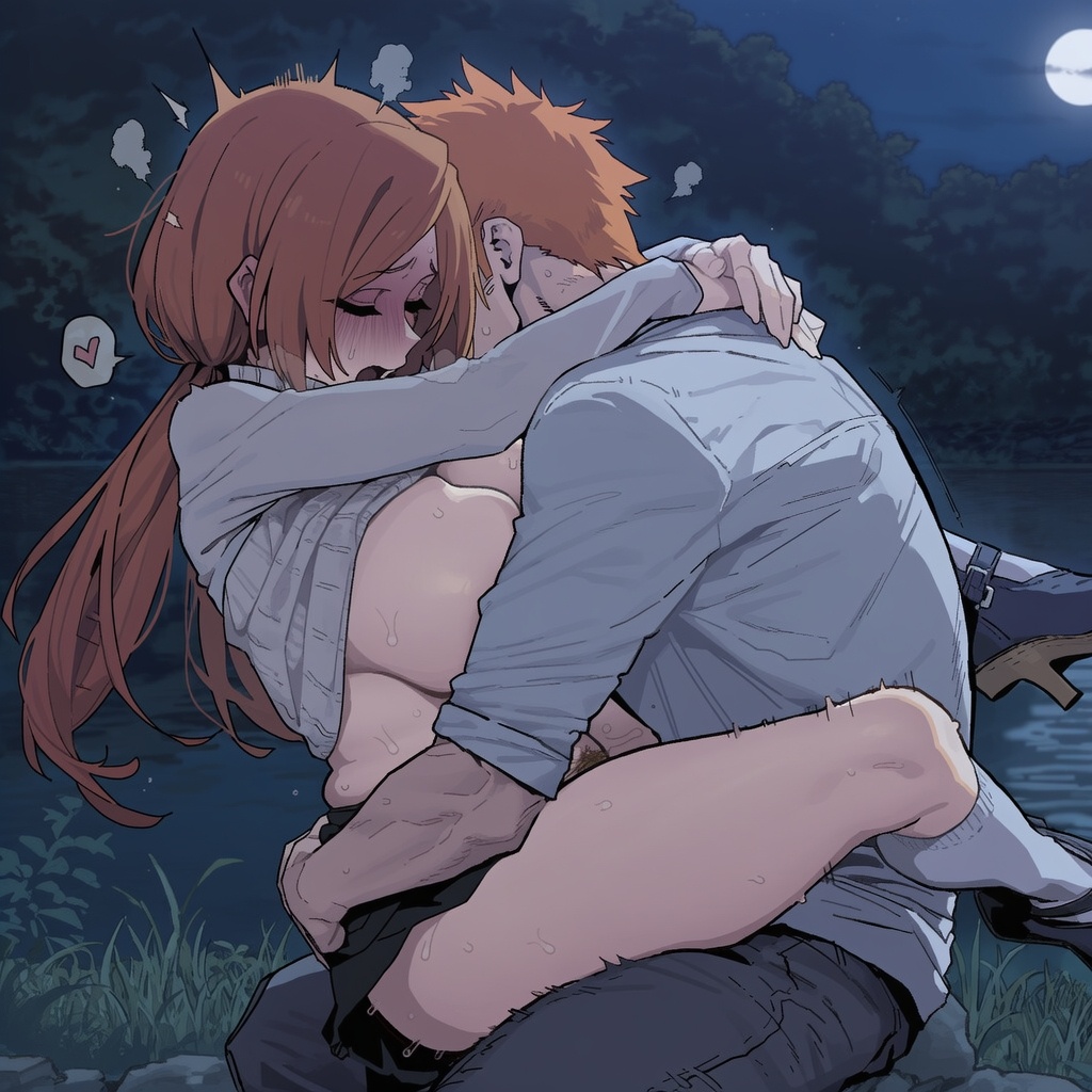 1boy, 1girls, ai generated, bare thighs, bleach, blush, breasts, breasts out, canon couple, closed eyes, couple, female, gigantic breasts, hairy pussy, huge breasts, huge thighs, ichigo kurosaki, inoue orihime, light skin, light-skinned female, light-skinned male, male, massive breasts, muscular, muscular male, noname99999991, orange hair, ponytail, pussy, romantic, romantic couple, sex, shounen jump, spiky hair, squatting, sweat, sweatdrop, thick body, thick female, thick thighs, thighhighs, thighs, vaginal penetration, voluptuous, voluptuous female