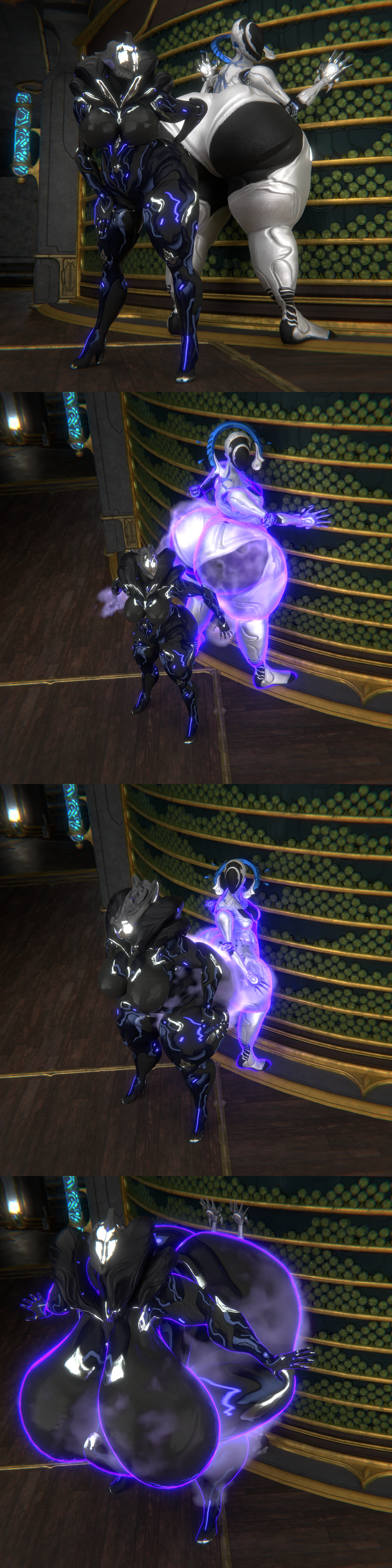 ass, ass expansion, big ass, big breasts, breasts, bubble ass, bubble butt, cleavage, expansion, female, forced, ghost, huge ass, huge breasts, qzk forte, rape, saryn (warframe), size theft, tagme, thick thighs, warframe, wide hips