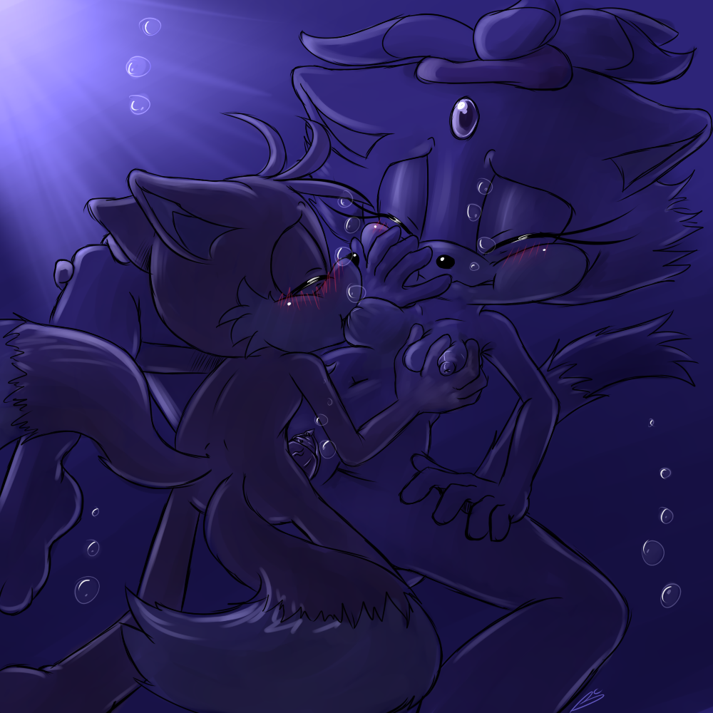 1boy 1girls anthro blaze_the_cat bluechika breast_grab breast_squeeze breast_sucking breasts domestic_cat drowning female fox furry interspecies male male/female navel nude penis pussy sega sex sonic_(series) sonic_rush sonic_the_hedgehog_(series) straight tagme tails underwater underwater_sex vaginal_penetration water