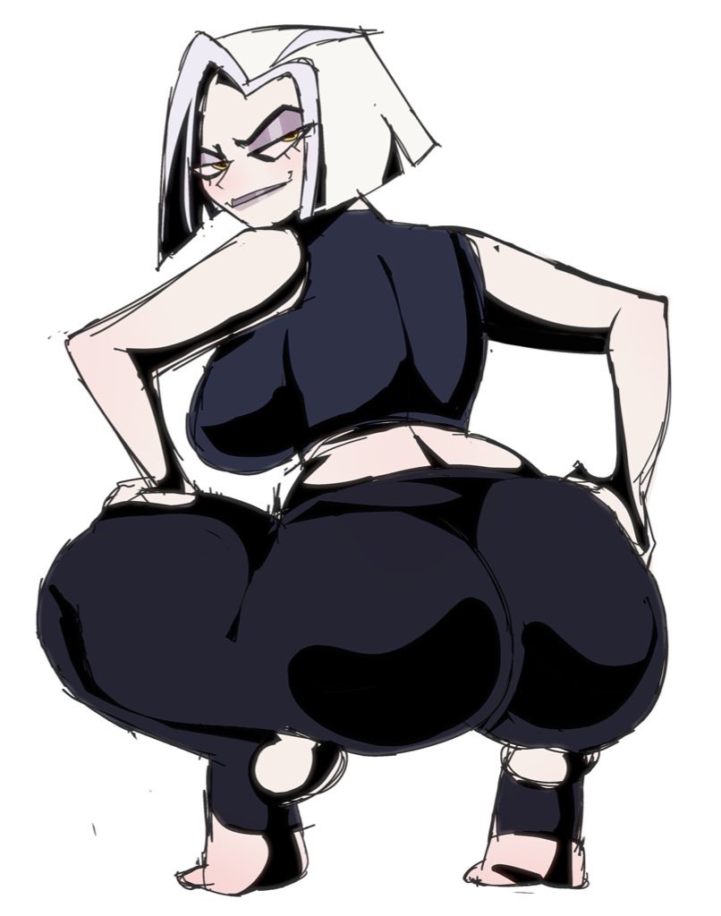 1girls, big ass, big breasts, big thighs, breasts, bubble ass, bubble butt, busty, busty female, curvy, fat ass, feet fetish, female, female only, fleshpie669, hazbin hotel, huge ass, huge breasts, huge butt, huge thighs, large breasts, lute (hazbin hotel), massive ass, on knees, pinup, presenting, presenting ass, presenting hindquarters, soles female, soles with toes unseen, thick ass, thick legs, thick thighs, thunder thighs, thunderthighs, tiptoes, toeless footwear, toeless legwear, wide hips, wide thighs, workout clothes