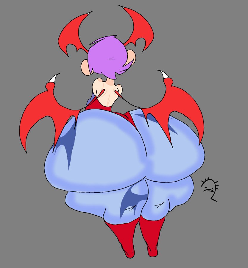 1girls 2024 alternate_version ass ass_bigger_than_body ass_bigger_than_head ass_bigger_than_torso ass_body big_ass big_butt boots bottom_heavy bubble_butt caked_up capcom darkstalkers demon demon_girl dumptruck_ass female female_only gigantic_ass head_wings hips hips_wider_than_shoulders huge_ass hyper_ass large_ass lilith_aensland massive_ass monster_ass quarter_pounder rear_view safres_0 solo succubus succubus_wings thick_thighs thighs wide_hips wings