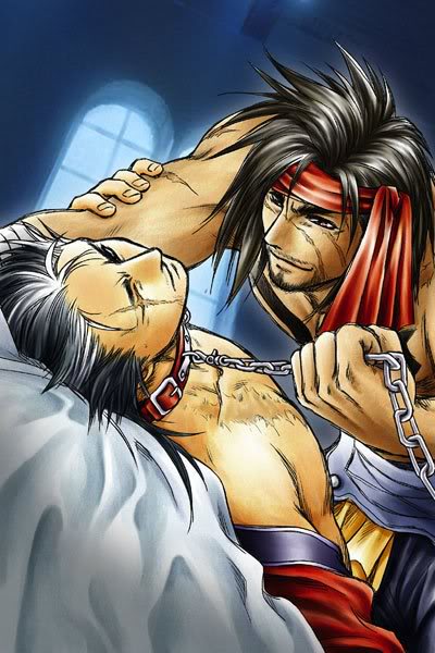 auron_(final_fantasy) chain collar final_fantasy final_fantasy_x gay jecht_(final_fantasy) leash male male_only tagme yaoi