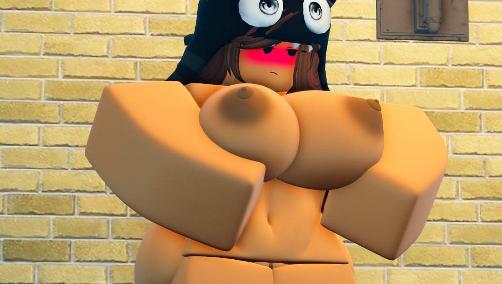 1girls 3d 3d_(artwork) areolae big_breasts blush breasts brown_hair brunette_(brunetterr34) brunetterr34 completely_nude completely_nude_female female female_only long_hair naked naked_female nipples nude nude_female pussy roblox robloxian solo solo_female