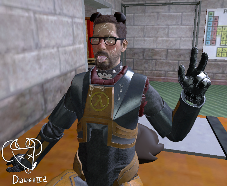 3d 3d_(artwork) cumshot danshii2 dogboy gay gordon_freeman half-life sfm tagme