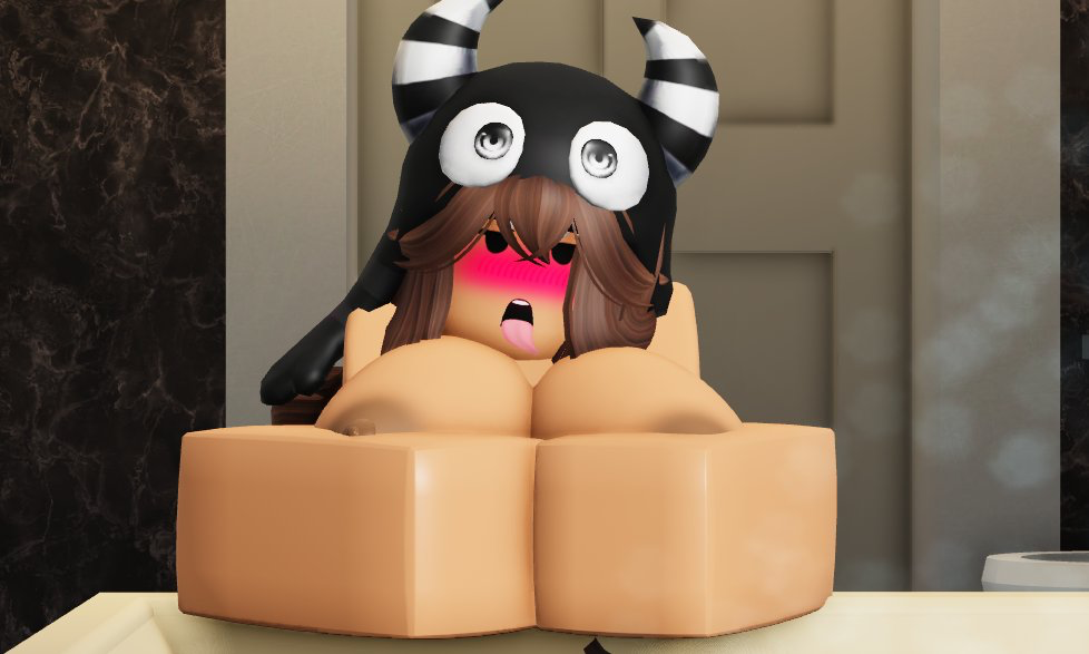 1girls 3d 3d_(artwork) areolae bending_over big_breasts breasts brunette_(brunetterr34) brunetterr34 completely_nude completely_nude_female couch female female_only looking_at_viewer naked naked_female nipples nude nude_female open_mouth roblox robloxian sofa solo solo_female tongue tongue_out