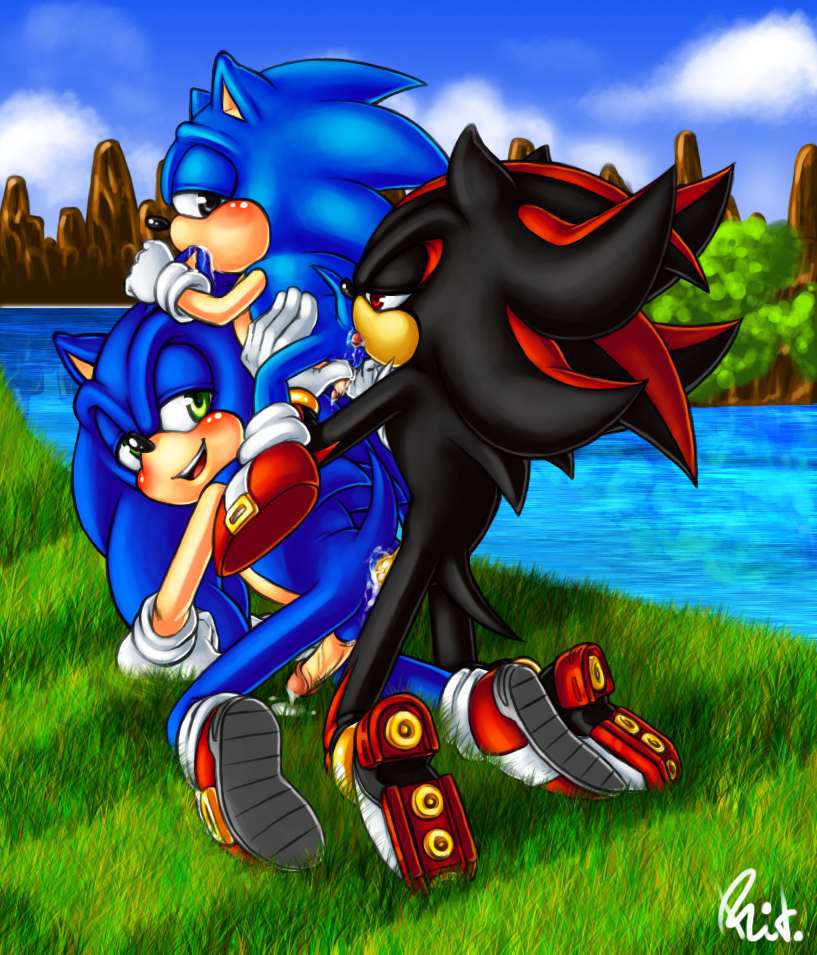 3boys anthro anthro_only aoi_no_harinezumi aoinoharinezumi artist_request blue_fur classic_sonic furry hedgehog male mammal no_humans orgy rimming sex shadow_the_hedgehog sonadow sonic_(series) sonic_generations sonic_the_hedgehog sonic_the_hedgehog_(series) yaoi