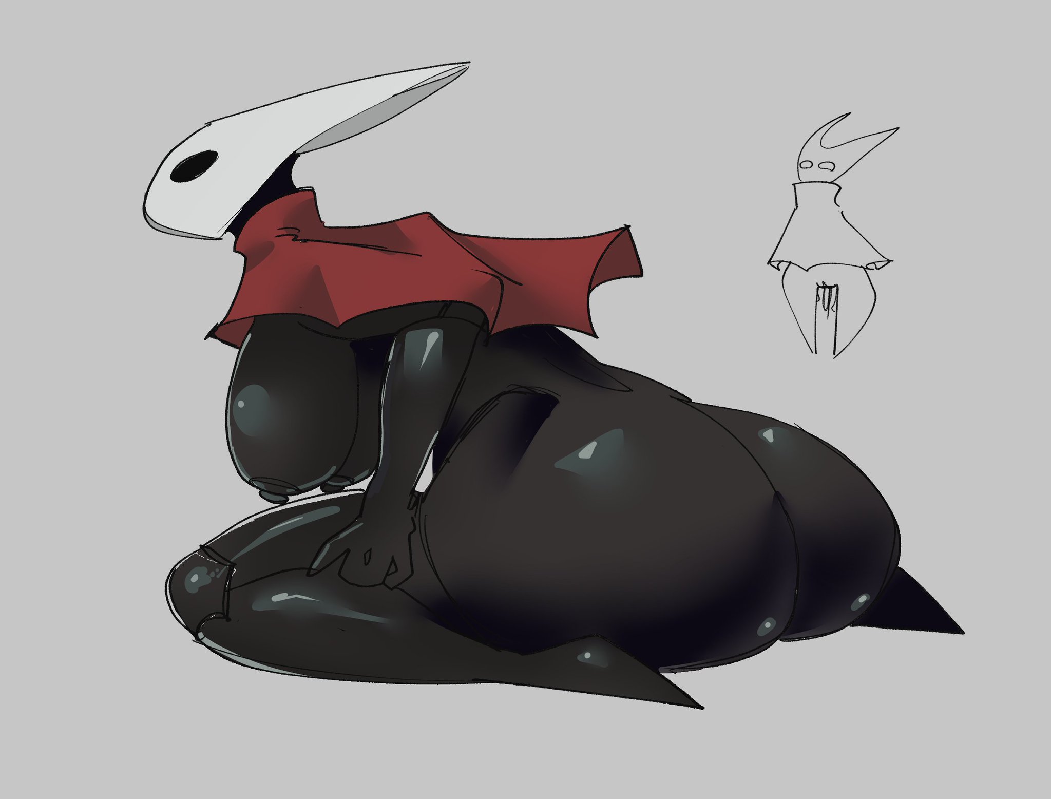 big breasts, breasts, eliowrathful, female, hollow knight, hollow knight: silksong, hornet (hollow knight), huge ass, silksong, team cherry