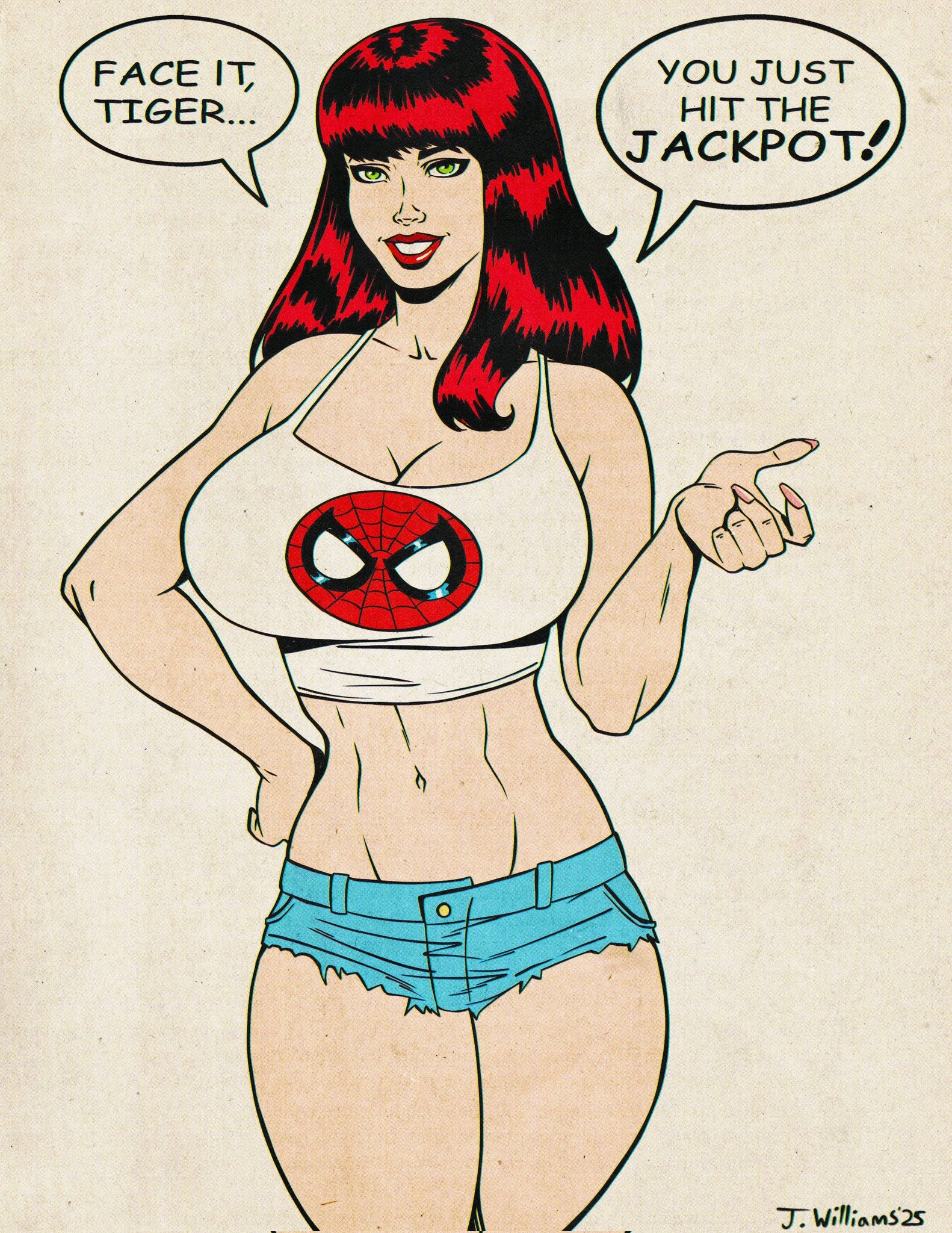 1girls, ass, big ass, big breasts, breasts, bust, busty, chest, curvaceous, curvy, curvy figure, digital media (artwork), female, hips, hourglass figure, huge ass, huge breasts, jaywilliamzart, large ass, large breasts, legs, light skin, light-skinned female, marvel, marvel comics, mary jane watson, mature, mature female, slim waist, spider-man (series), thick, thick hips, thick legs, thick thighs, thighs, voluptuous, waist, wide hips