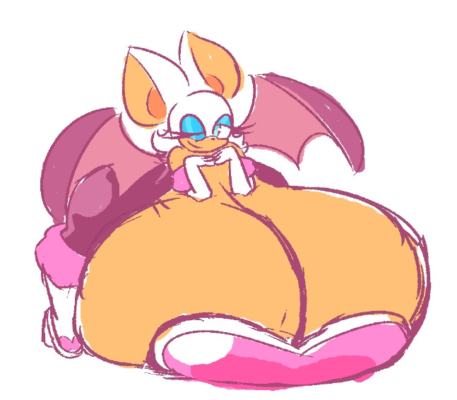 1girls, ass, big ass, breasts, breasts bigger than head, breasts bigger than torso, breasts on floor, bursting breasts, female, hyper, hyper breasts, immobile, massive breasts, rouge the bat, short hair, smug, solo female, sonic (series), tagme, too big to move, vivilove lite, viviluxe, wink, winking, winking at viewer