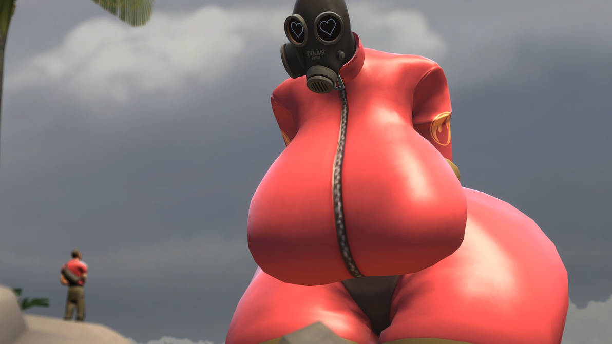 1girls 1male ass big_ass big_breasts big_butt big_thighs breasts female fempyro fully_clothed huge_ass huge_breasts large_ass large_breasts large_butt large_thighs latex_suit scout_(team_fortress_2) team_fortress_2 thick_thighs thighs tomas9ira