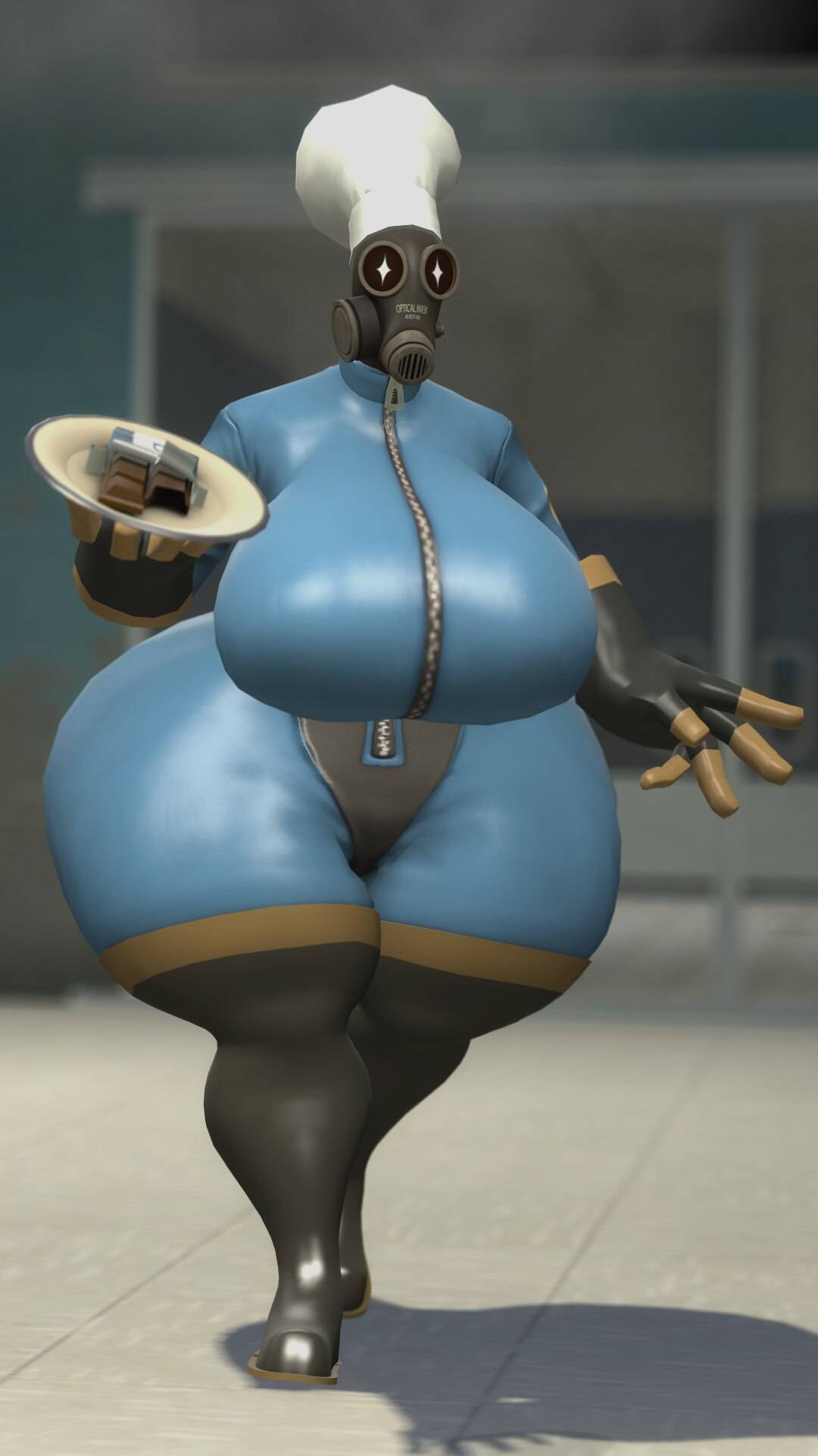 1girls ass big_ass big_breasts big_butt big_thighs breasts female female_focus female_only fempyro fully_clothed huge_ass huge_breasts large_ass large_breasts large_butt large_thighs latex_suit solo solo_female team_fortress_2 thick_thighs thighs tomas9ira