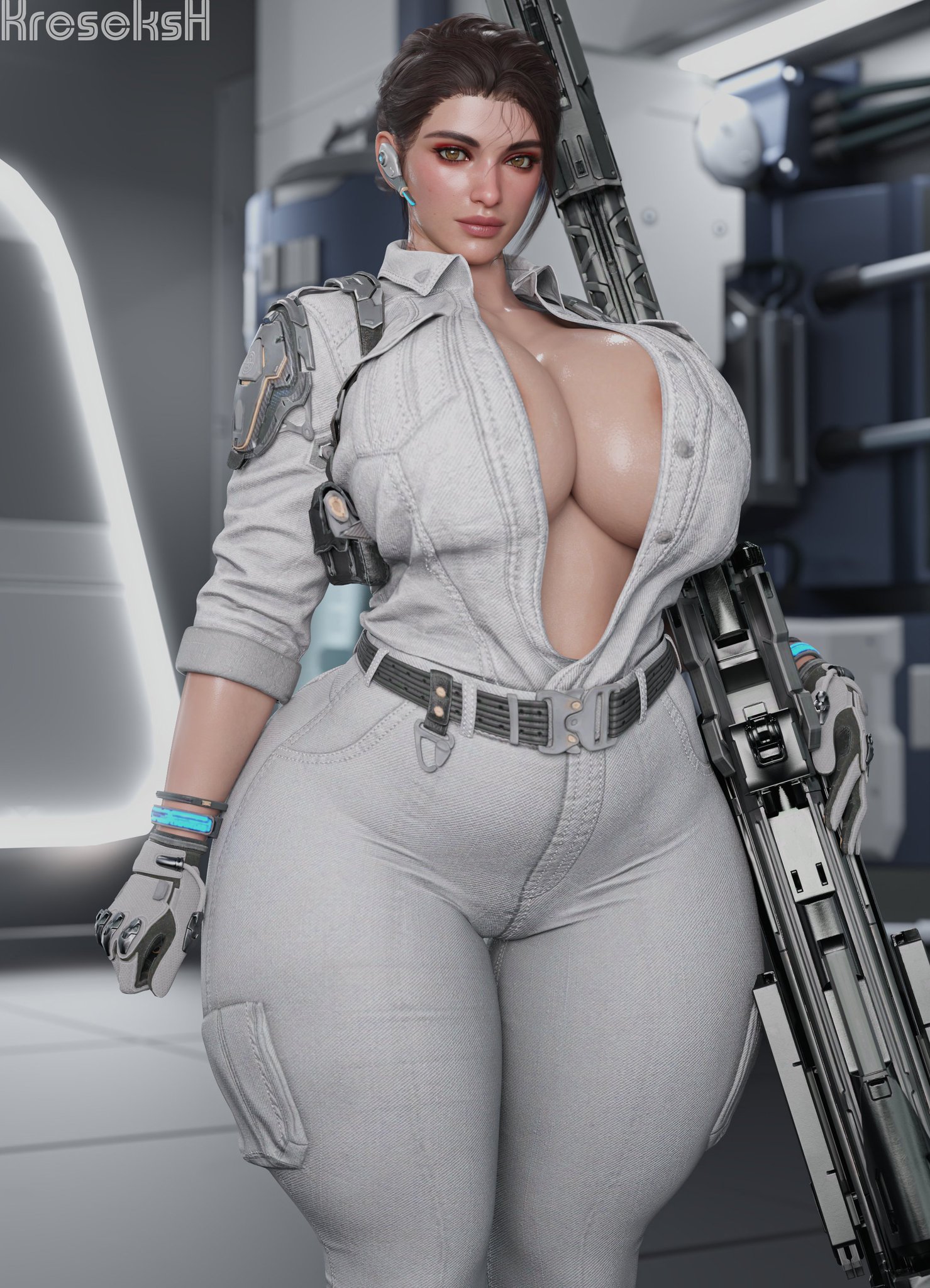 1girls, 3d, big ass, big breasts, big thighs, breasts, curvaceous, curvy, curvy figure, female, female only, gun, hailey (the first descendant), hips, huge ass, huge breasts, huge thighs, kreseks, large ass, large breasts, large thighs, light skin, light-skinned female, mature, mature female, nexon, slim waist, the first descendant, thick, thick hips, thick legs, thick thighs, thighs, voluptuous, waist, wide hips, wide thighs