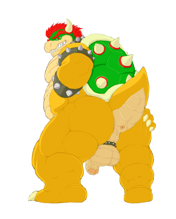 anus bowser cock_ring color dreke furry gay green_shell grin horns koopa male male_only mario_(series) nintendo no_humans nude penis shell spiky_shell testicles transparent_background video_games