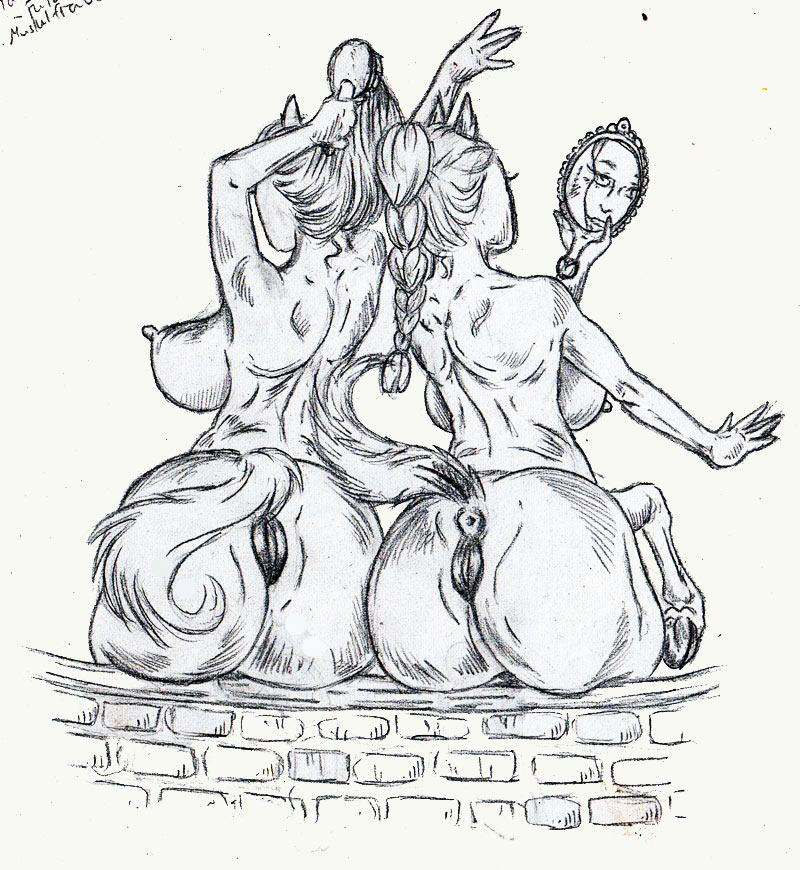 big_breasts breasts centaur drawn equine equine_taur equine_vagina female horse izzazzar mammal pussy taur