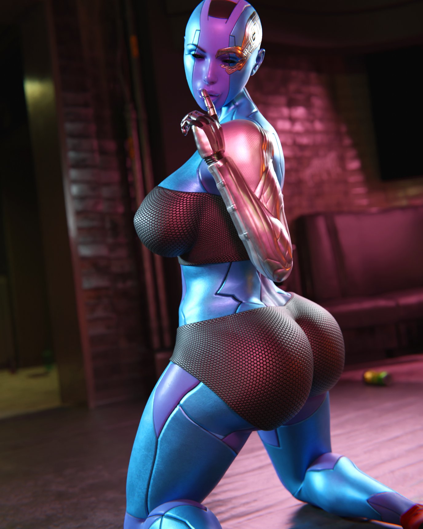 1girls, 3d, alien, alien girl, alien humanoid, ass, big ass, big breasts, blue body, blue skin, blue-skinned female, breasts, bust, busty, chest, curvaceous, curvy, curvy figure, cybernetic arm, cybernetics, cyborg, female, guardians of the galaxy, heracles3dx, hips, hourglass figure, huge ass, huge breasts, humanoid, karen gillan, large ass, large breasts, legs, marvel, marvel cinematic universe, marvel comics, mature, mature female, nebula (marvel), purple skin, purple-skinned female, slim waist, straight, thick, thick hips, thick legs, thick thighs, thighs, voluptuous, waist, wide hips