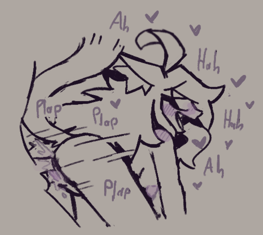 1girls aboredsnek ahoge blush blushing breasts breasts_out cat_tail ciblesgd female hearts long_hair long_tail no_color penetration penis plap_(sound) twitter_user_oc virtual_youtuber youtube youtuber youtuber_girl youtuber_sona