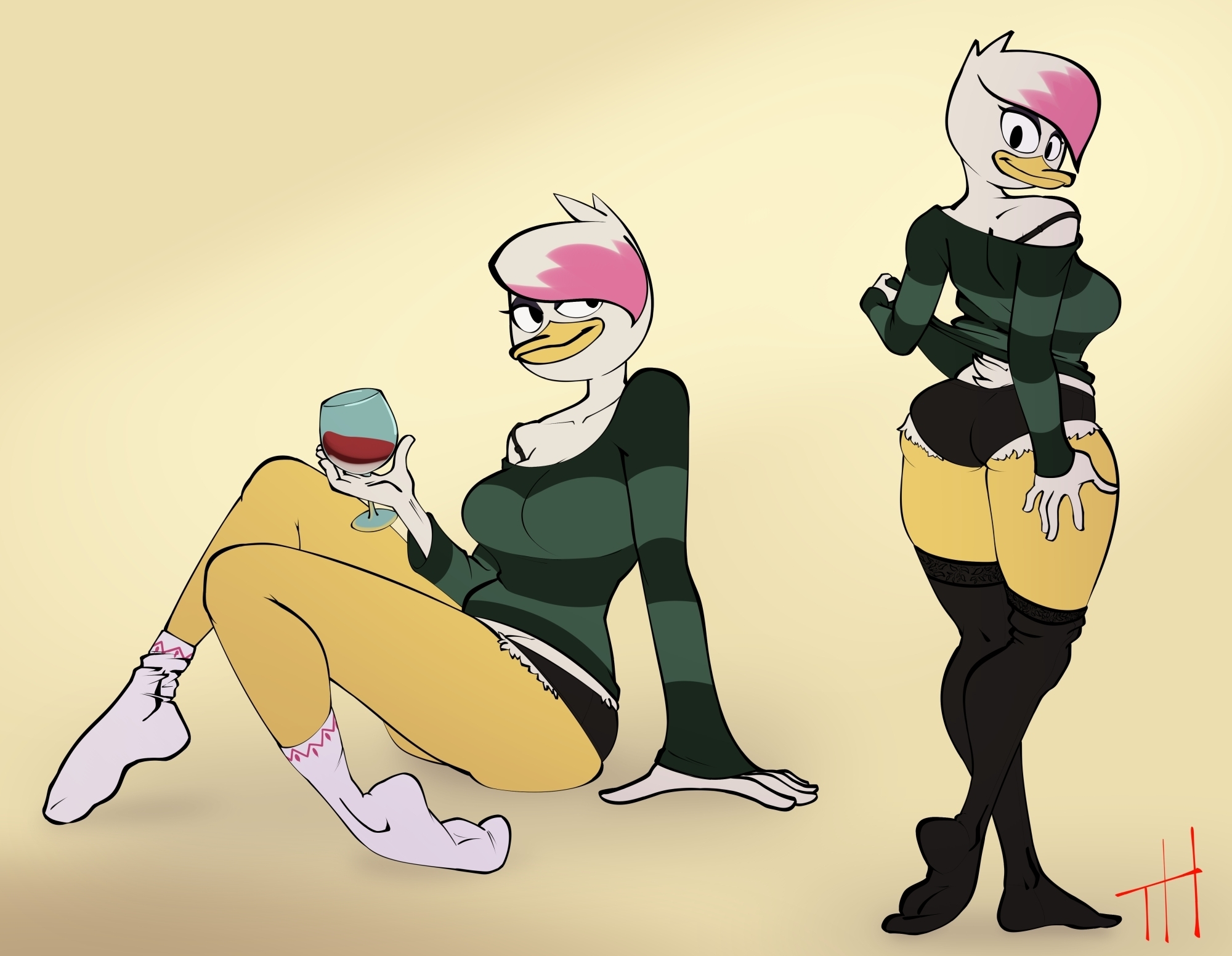 1girls, adult, aged up, ass, disney, ducktales, ducktales (2017), female, lena de spell, lena sabrewing, solo, solo female, solo focus, tagme, thick ass, thick thighs, thingshappen