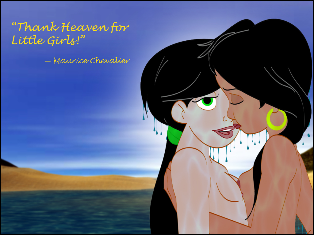 2girls col_kink crossover dark-skinned_female disney female female_only hoop_earrings indian indian_female interracial lesbian light-skinned_female melody_(disney) multiple_girls nipples shanti straight_hair the_jungle_book the_little_mermaid the_little_mermaid_ii:_return_to_the_sea young yuri