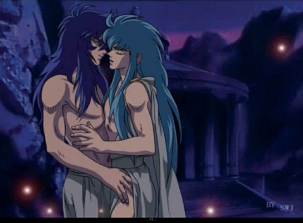 aquarius_camus saint_seiya scorpio_milo