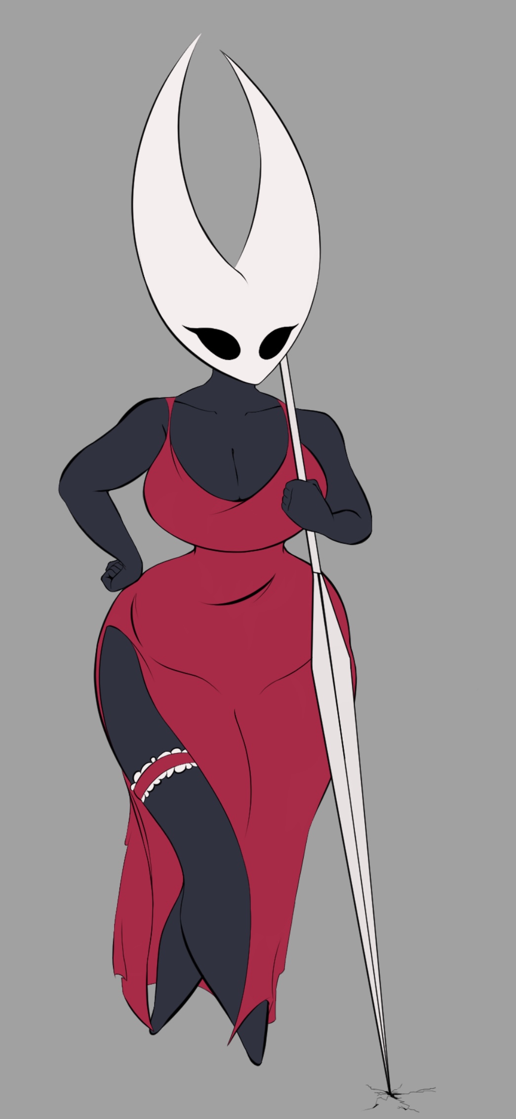 alternate version available, breasts, dress, female, hollow knight, hornet (hollow knight), shyrovie, shyrovie (artist), silksong, tagme, vessel (species)
