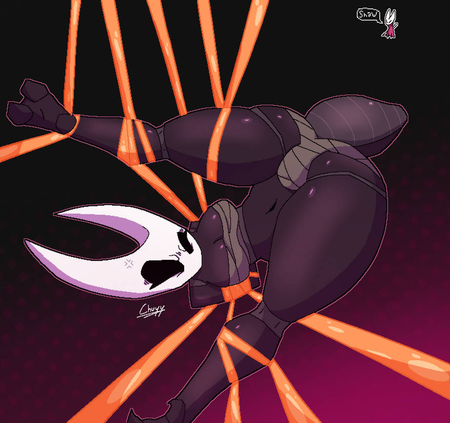 bondage, breasts, chuyy, female, hollow knight, hornet (hollow knight), legs spread, pixel art, silksong, tagme