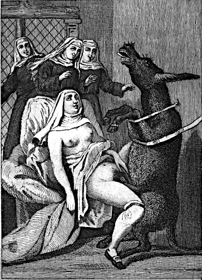 breasts donkey edouard-henri_avril equine_penis hairy_pussy historical looking_pleasured multiple_girls nun nun's_habit traditional_media_(artwork) zoophilia