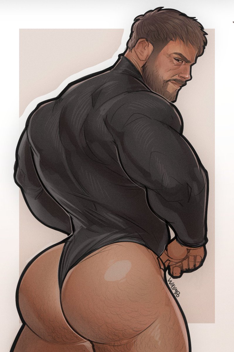 ass, bara, beard, big ass, big butt, bubble ass, bubble butt, chris redfield, daddy, dilf, fat ass, fat butt, gay, huge ass, huge butt, male, male only, moustache, muscular, muscular male, resident evil, round ass, round butt, solo, solo focus, solo male, thick ass, thick butt, tight clothes, tight clothing, waympo, yaoi