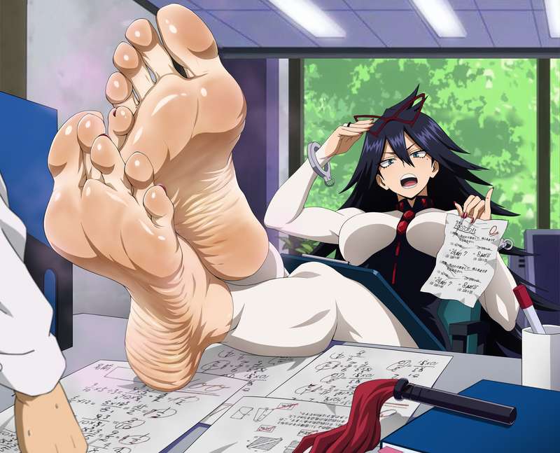 1girls, clothing, feet, feet focus, female, foot fetish, foot focus, footcroft, midnight (my hero academia), my hero academia, nemuri kayama