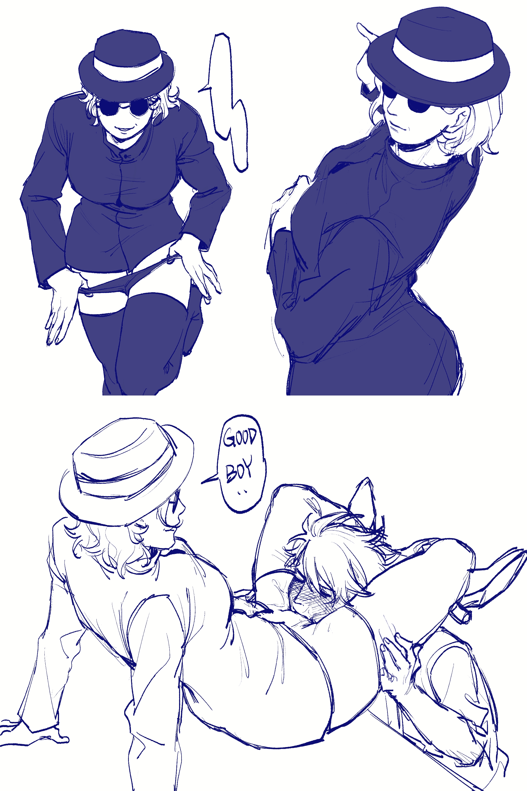 1boy, 1boy1girl, 1girls, farmer (stardew valley), female, male, mister qi, pussy, pussy licking, qube aga, rule 63, stardew valley, straight, tagme