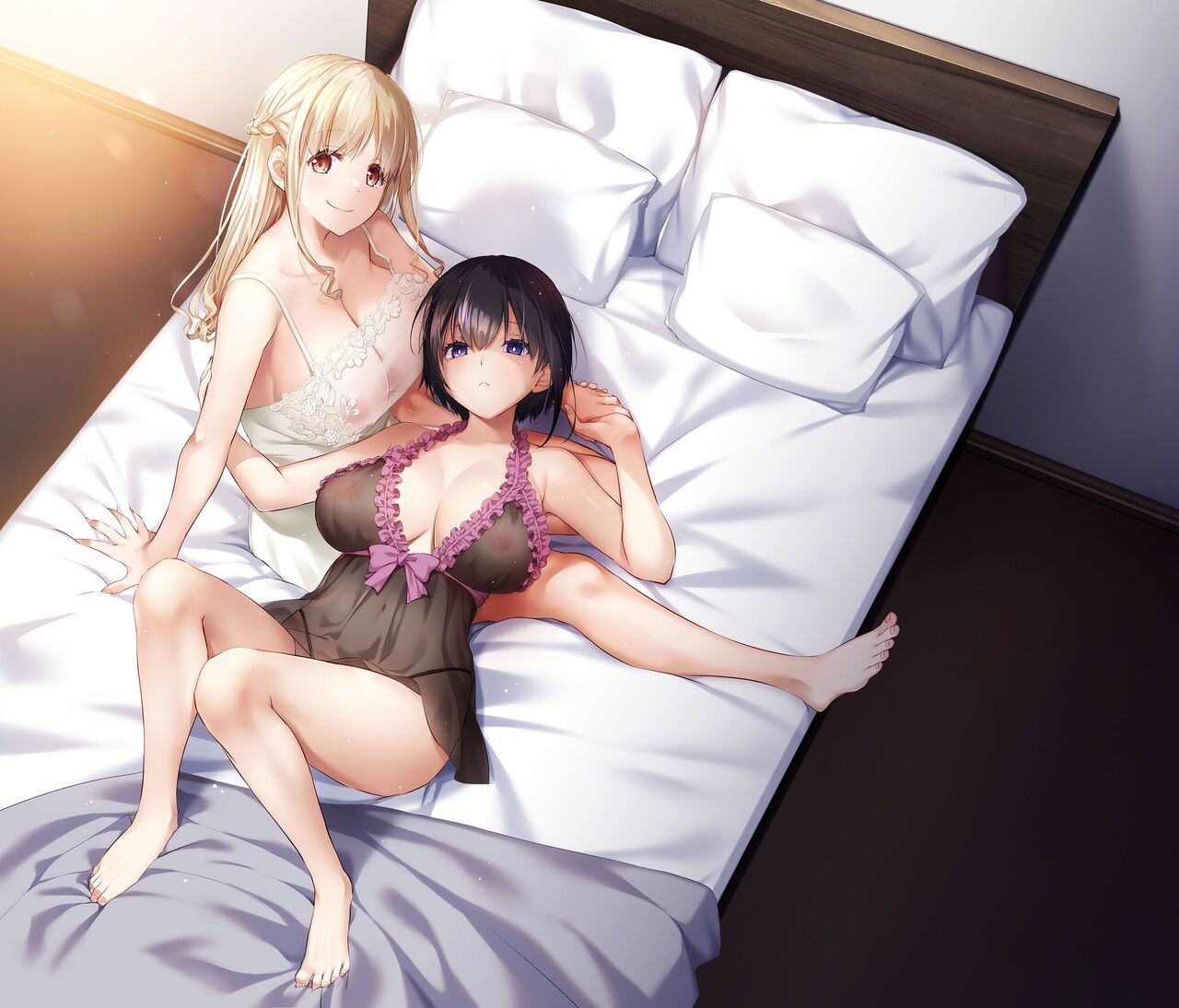 2d 2d_artwork digital_lover haramaseya lingerie lingerie_only nakajima_yuka pale pale-skinned_female pale_skin pale_skinned_female takanami_sachiko