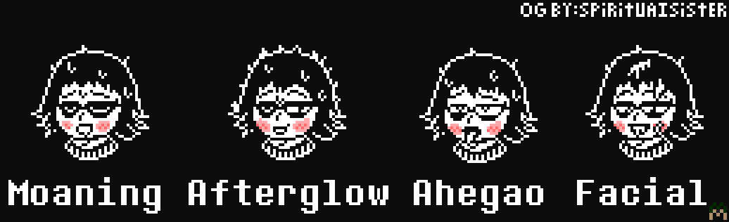 1girls ahe_gao black_background blush cum cum_in_hair ellisandarbros face facial female female_only frisk glasses greatpapaya human human_female moaning mommymomorin pleasure_face spirituaisister sprite sprite_art sprite_sheet tagme undertale undertale_(series) undertale_au undertale_broken_memories