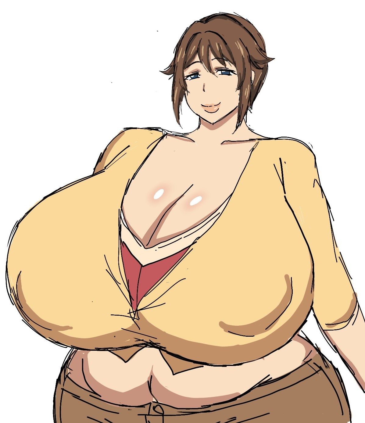 female, haha musume donburi oppai tokumori bonyuu shiru dakude, momiji (artist), sakie (haha musume donburi), tagme, twitter link