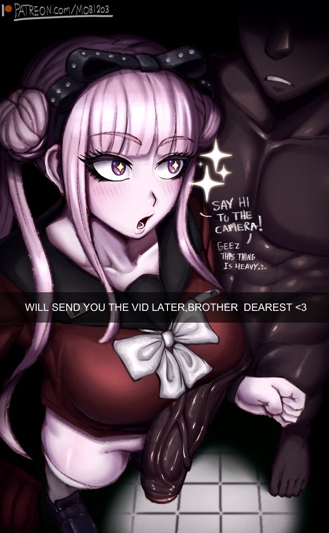 1boy, 1girls, 2025, 2d, big breasts, big penis, breasts, cfnm, clothed female, clothed female nude male, cock, completely nude, dark skin, dark-skinned male, dialogue, duo, english, english text, faceless male, female, hi res, high resolution, highres, huge breasts, huge cock, interracial, large breasts, large penis, light skin, light-skinned female, male, male/female, mobi mobi, no panties, nude male, partially clothed, penis, phimosis, pink hair, school uniform, selfie, snapchat, sparkles, sparkling eyes, starry eyes, straight, text, the hundred line -last defense academy-, tsukumo kako, uncircumcised, uniform, veiny penis, watermark