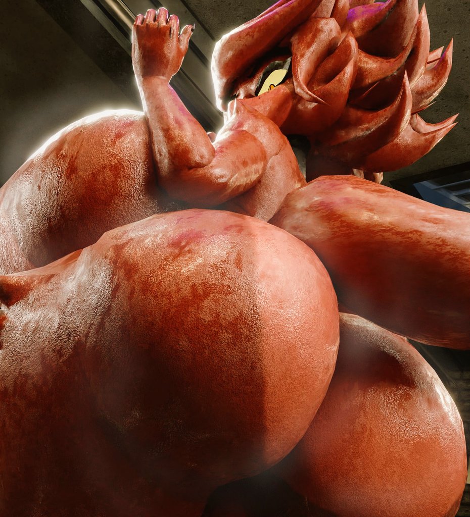3d, anthro, ass, ass focus, breasts bigger than head, breasts out, cally3d, completely nude, completely nude female, cryptiacurves, fazclaire's nightclub, female, female focus, female only, fexa, fexa (cally3d), fexa (cryptia), fexa (cryptiacurves), five nights at freddy's, foxy (cally3d), foxy (fnaf), fredina's nightclub, from behind, furry, huge ass, huge breasts, looking back, nude, nude female, red body, red fur, red hair, red skin, rmb7677, shiny ass, solo, solo female, solo focus, steam, steaming body, steamy ass, sweat, sweaty, sweaty body, tagme, tail, thick thighs, voluptuous, voluptuous female